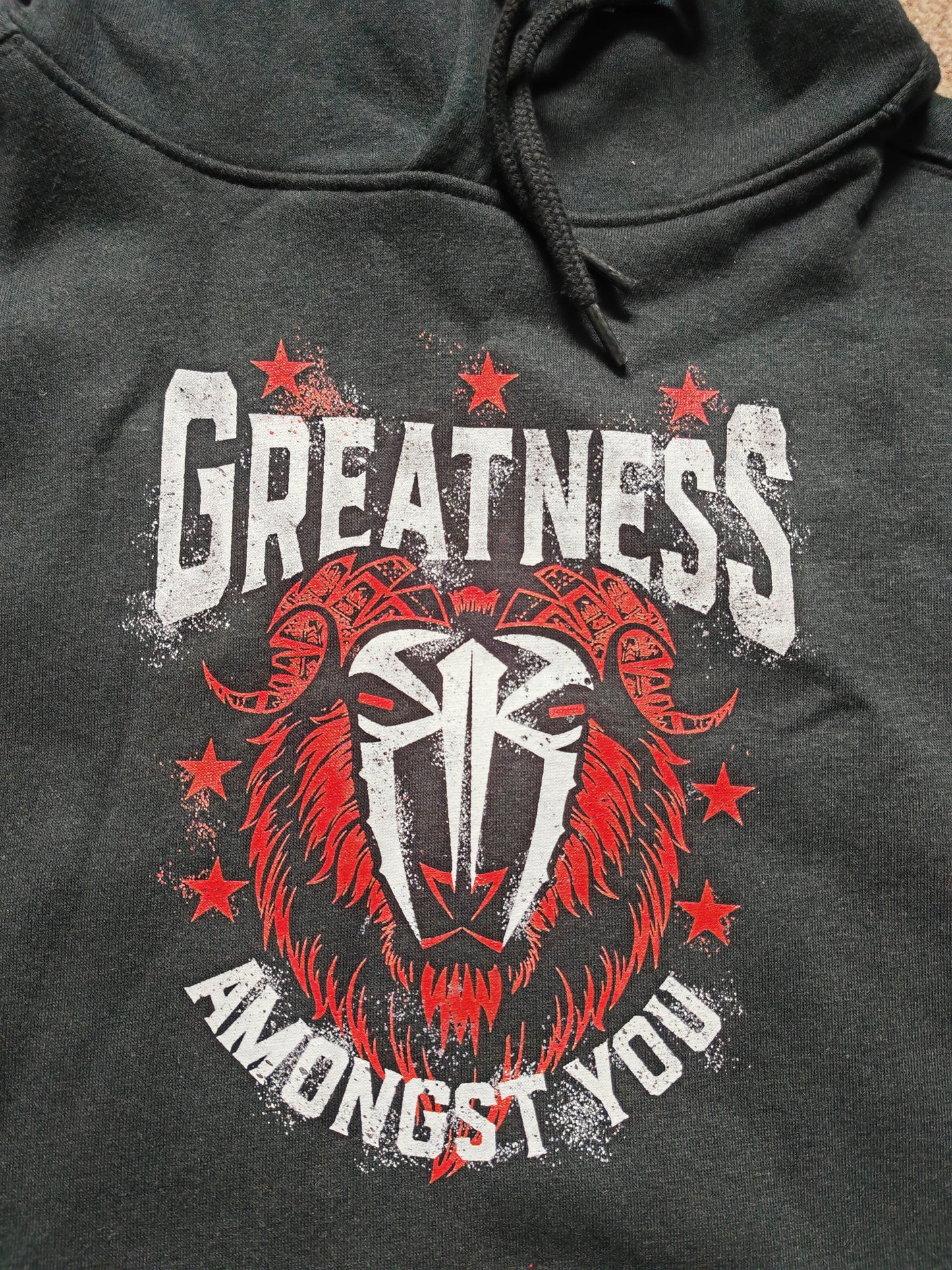 Fanatics (Seconds/Reject) WWE Roman Reigns Pullover Hoodie, Black, Size Small