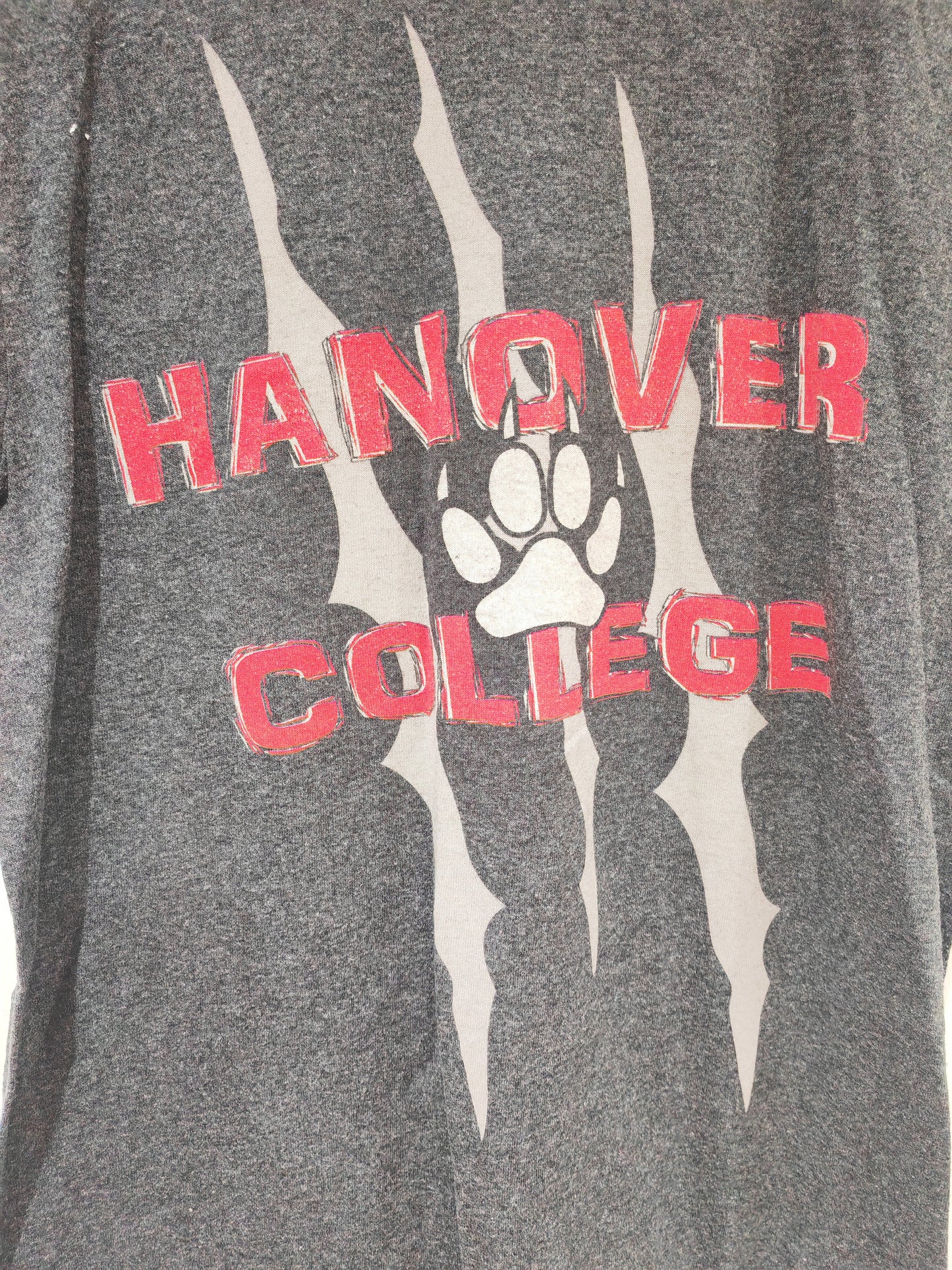 Port & Company Hanover College Short Sleeve T Shirt, Grey, Size S