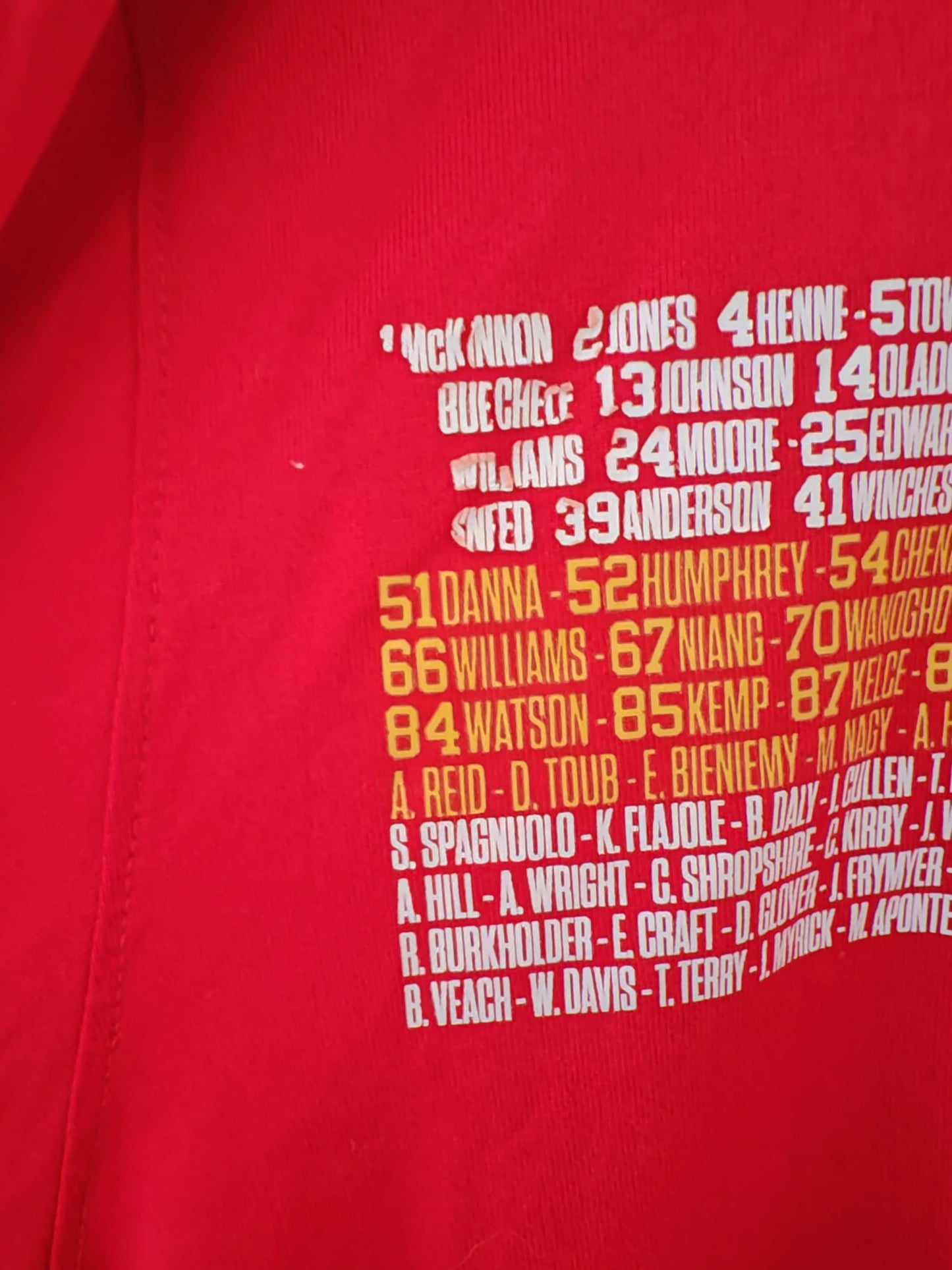 Nike Kansas City Chiefs NFL Player Issue/Worn Long Sleeve T Shirt, #8 Dunlap, XL
