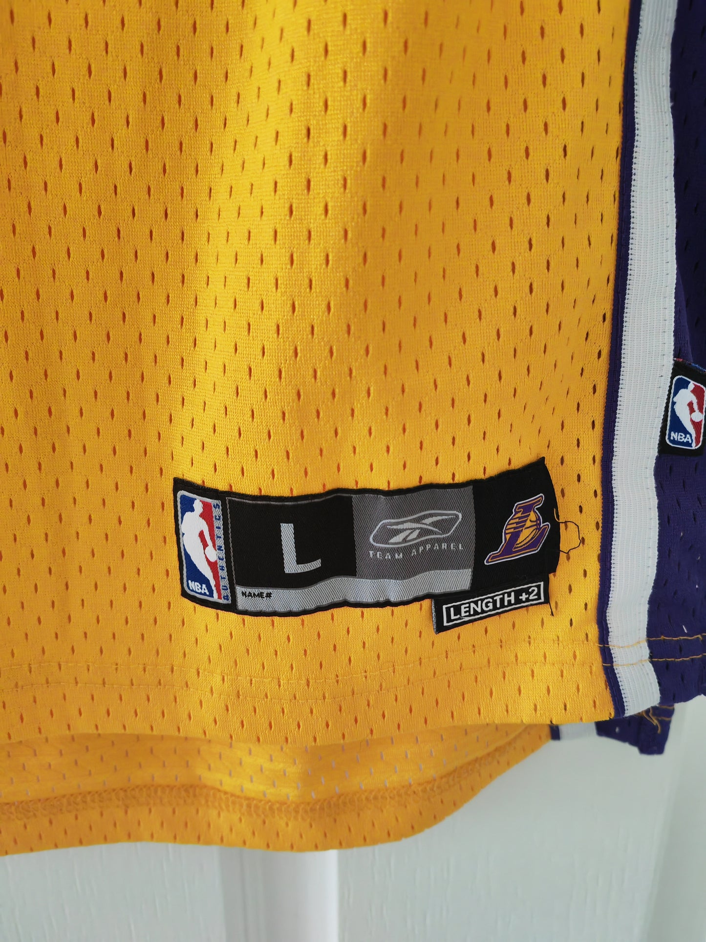 Youth Reebok Los Angeles Lakers NBA Jersey, #8 Bryant, Yellow, Size Youth Large
