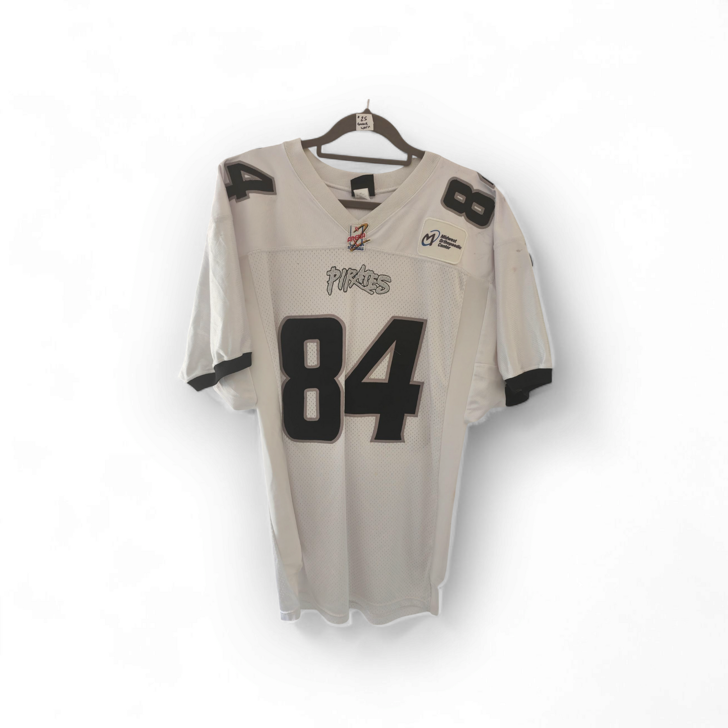 Wilson Peoria Pirates Game Worn Arena Football Jersey, #84 Sheffield, 46 M/L