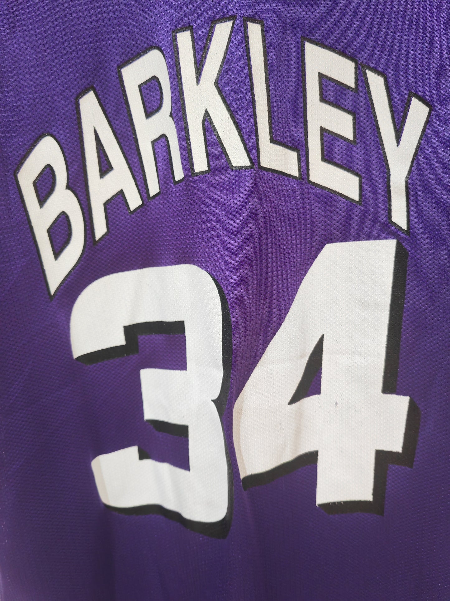 Champion Phoenix Suns NBA Jersey, #34 Barkley, Purple, Size 48 L/XL