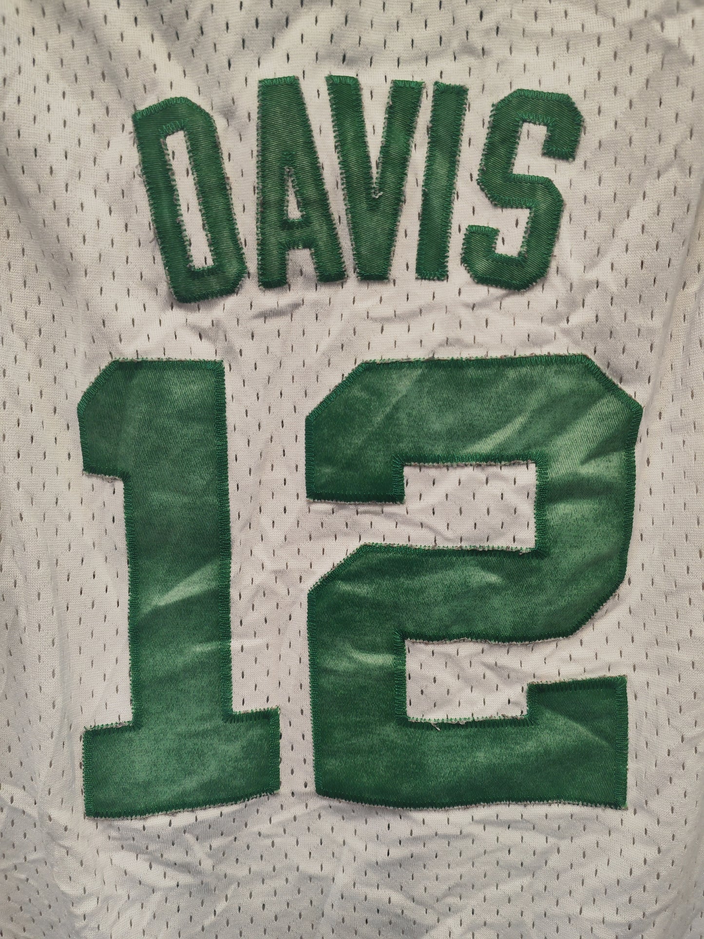Youth Reebok Boston Celtics NBA Jersey, #12 Davis, White, Size YL +2 Length