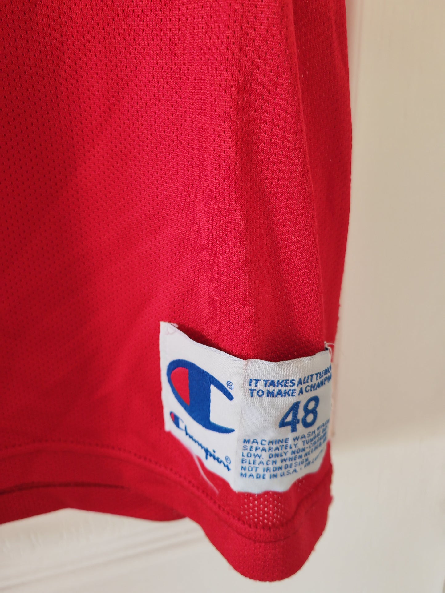 Champion Chicago Bulls NBA Jersey, #23 Jordan, Red, Size 48 XL