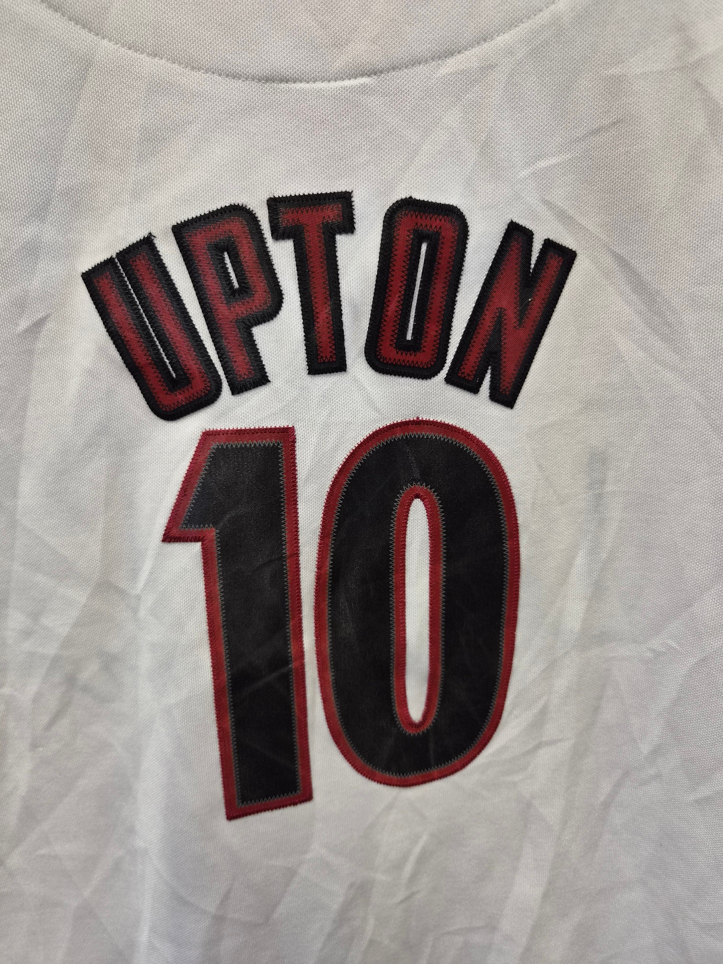 Youth Majestic Arizona Diamondbacks MLB Jersey, #10 Upton, White, Size YL