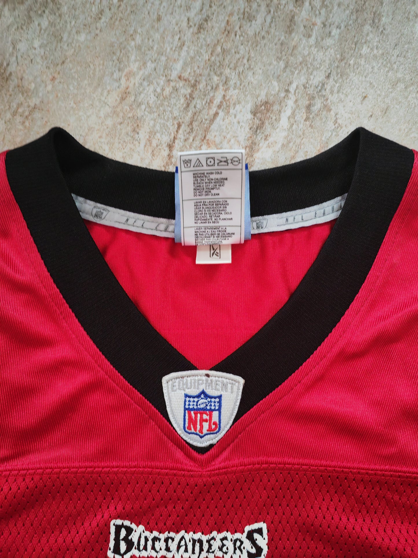 Reebok Tampa Bay Buccaneers NFL Jersey, #90 Adams, Red, Size Large