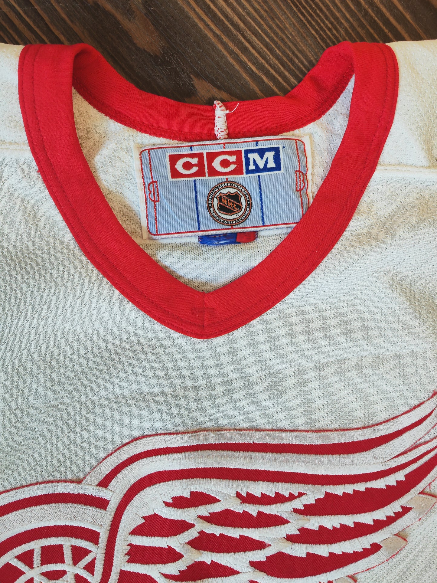 CCM Detroit Red Wings NHL Hockey Jersey, White, Size XL