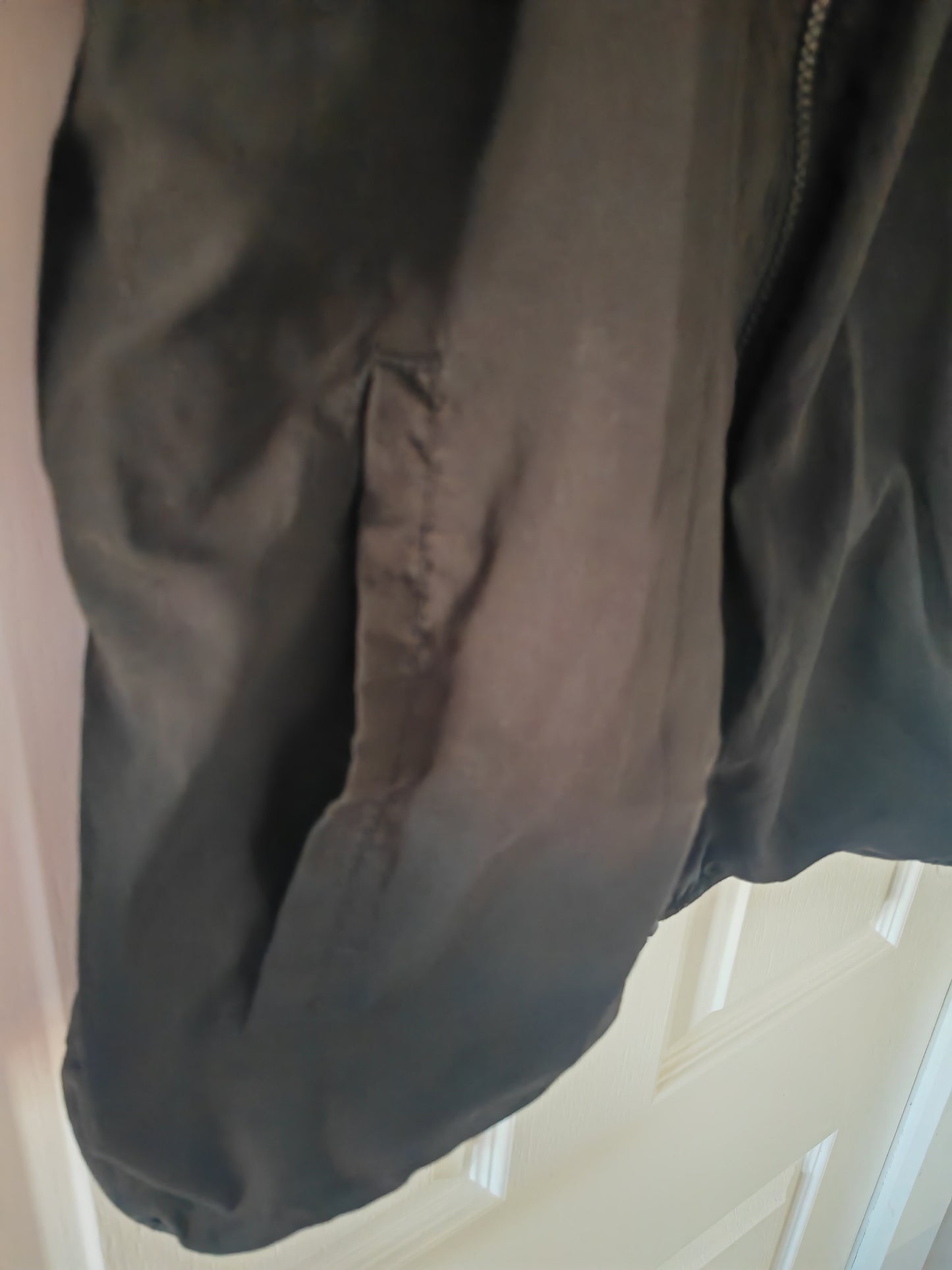 Reebok Full Zip Hooded Track Style Jacket, Black, Size Medium