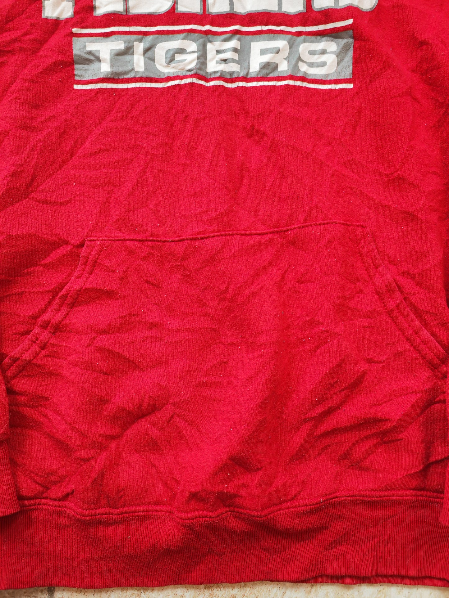 Jerzees Fishers Tigers High School Pullover Hoodie, Red, Size Small