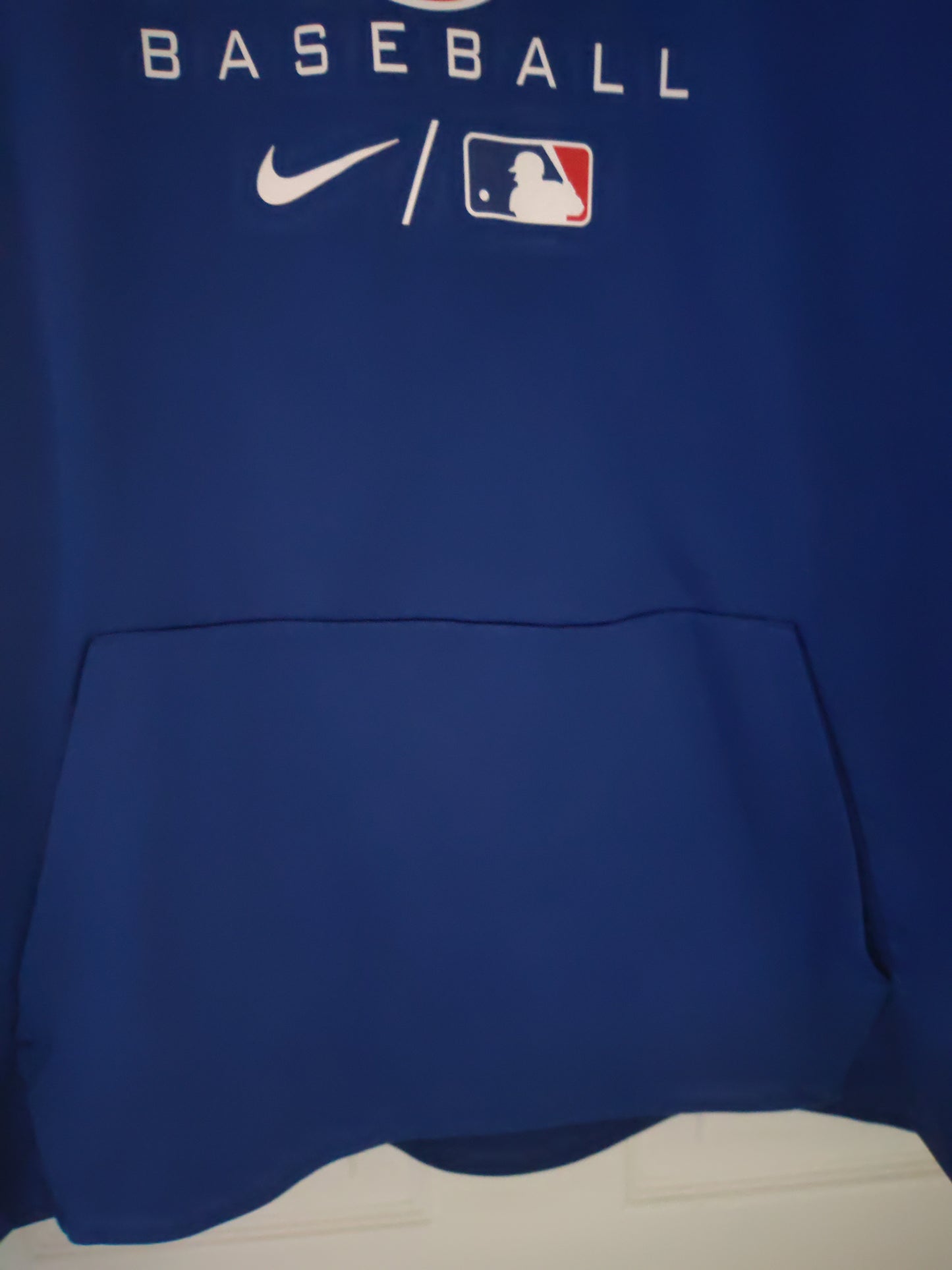 Nike Therma-fit Chicago Cubs MLB Pullover Hoodie, Blue/Red, Size XL