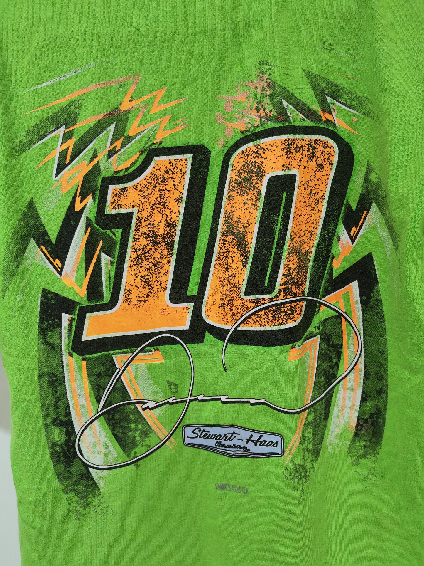 Stewart-Haas Racing Danica Patrick NASCAR T Shirt, Green, Size Small