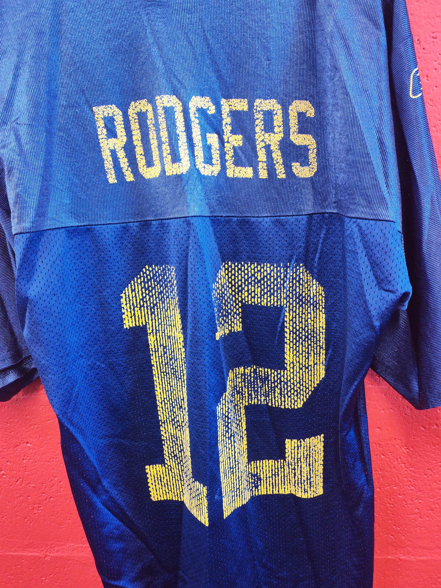 Reebok Green Bay Packers NFL Jersey, #12 Rodgers, Navy Blue, Size Medium