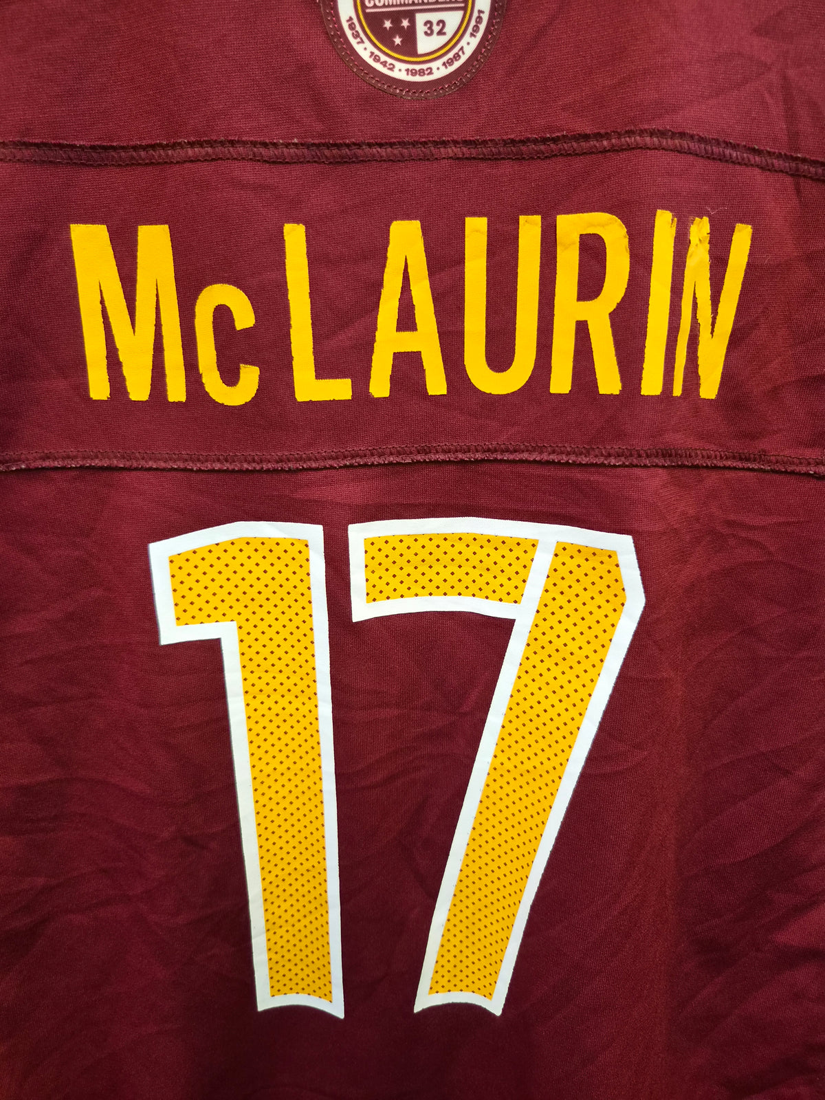 Youth Nike Washington Commanders NFL Jersey, #17 McLaurin, Maroon, Size YL