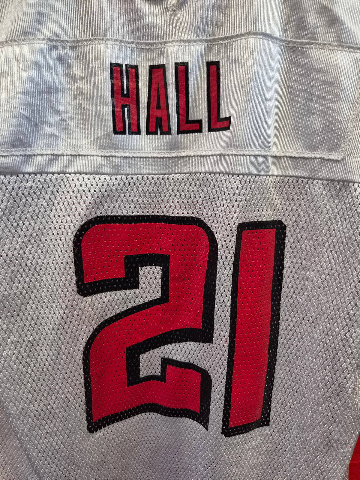 Youth Reebok Atlanta Falcons NFL Jersey, #21 Hall, White, Size YL