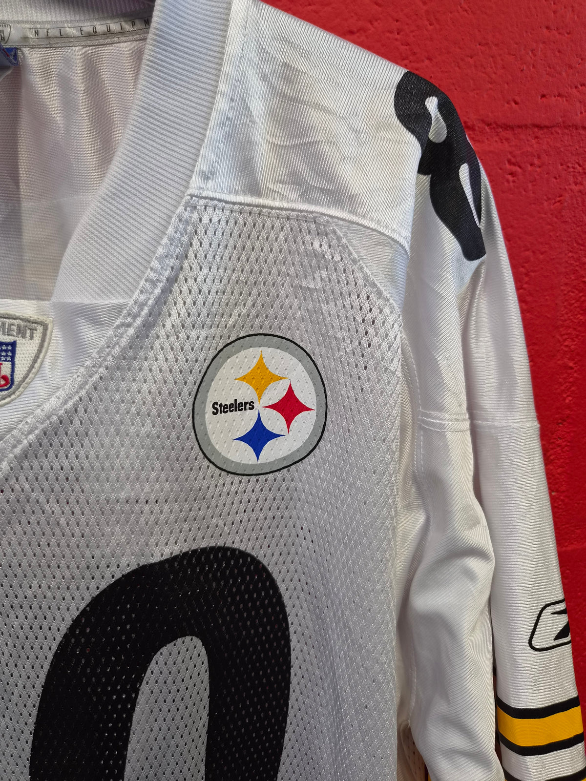 Reebok Pittsburgh Steelers NFL Jersey, #80 Burress, White, Size XXL