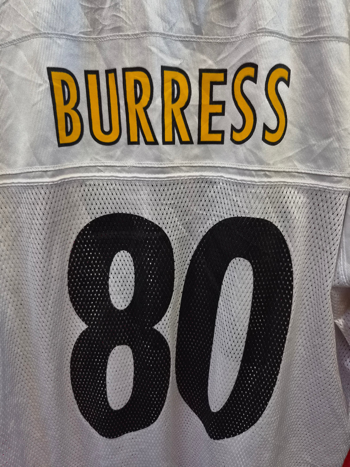 Reebok Pittsburgh Steelers NFL Jersey, #80 Burress, White, Size XXL