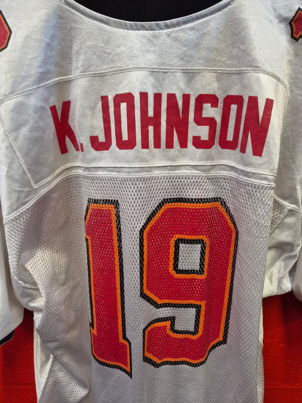 Reebok Tampa Bay Buccaneers NFL Jersey, #19 K. Johnson, White, Size XXL