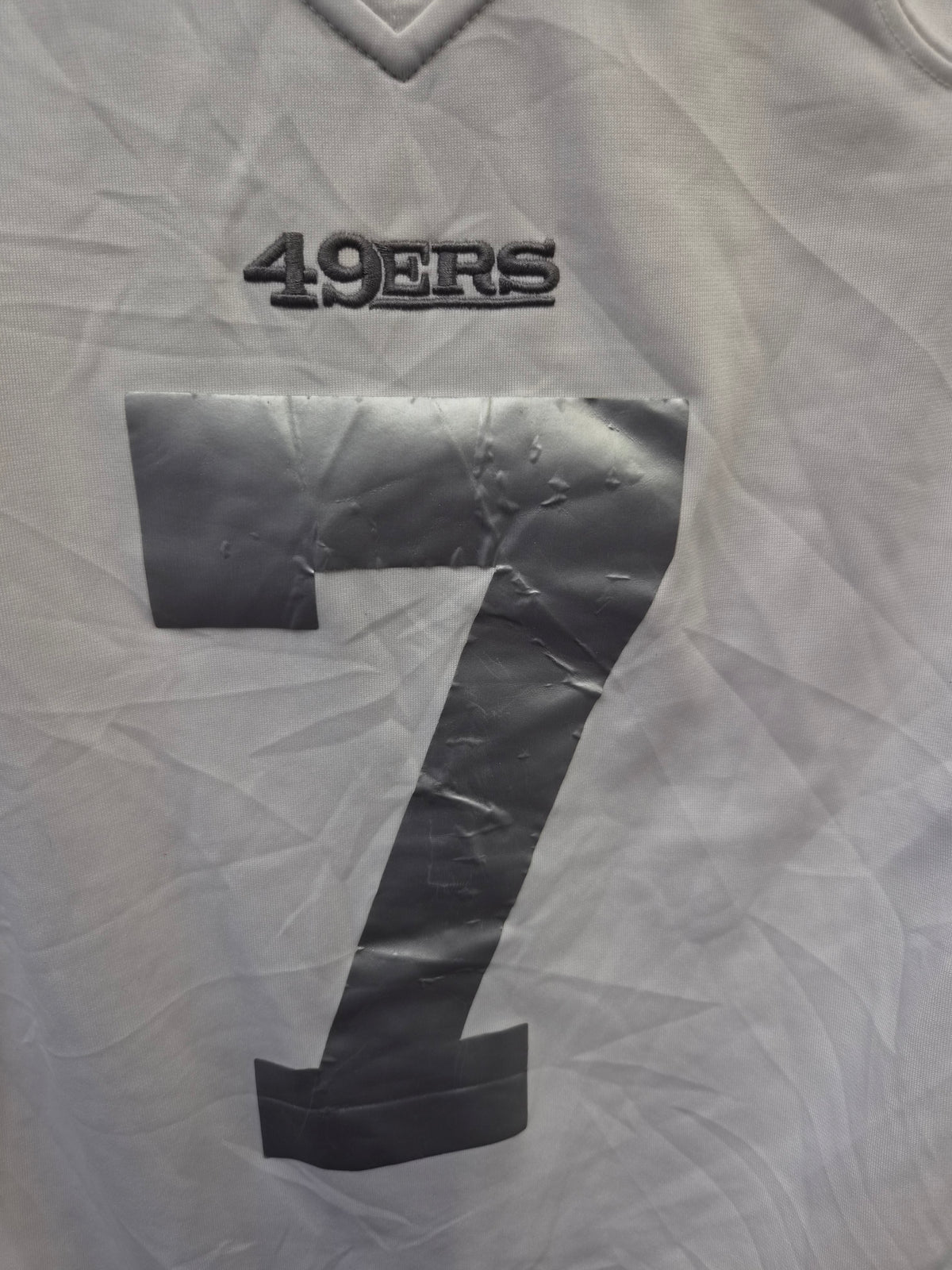 Nike San Francisco 49ers NFL Jersey, #7 Kaepernick, White, Size Large
