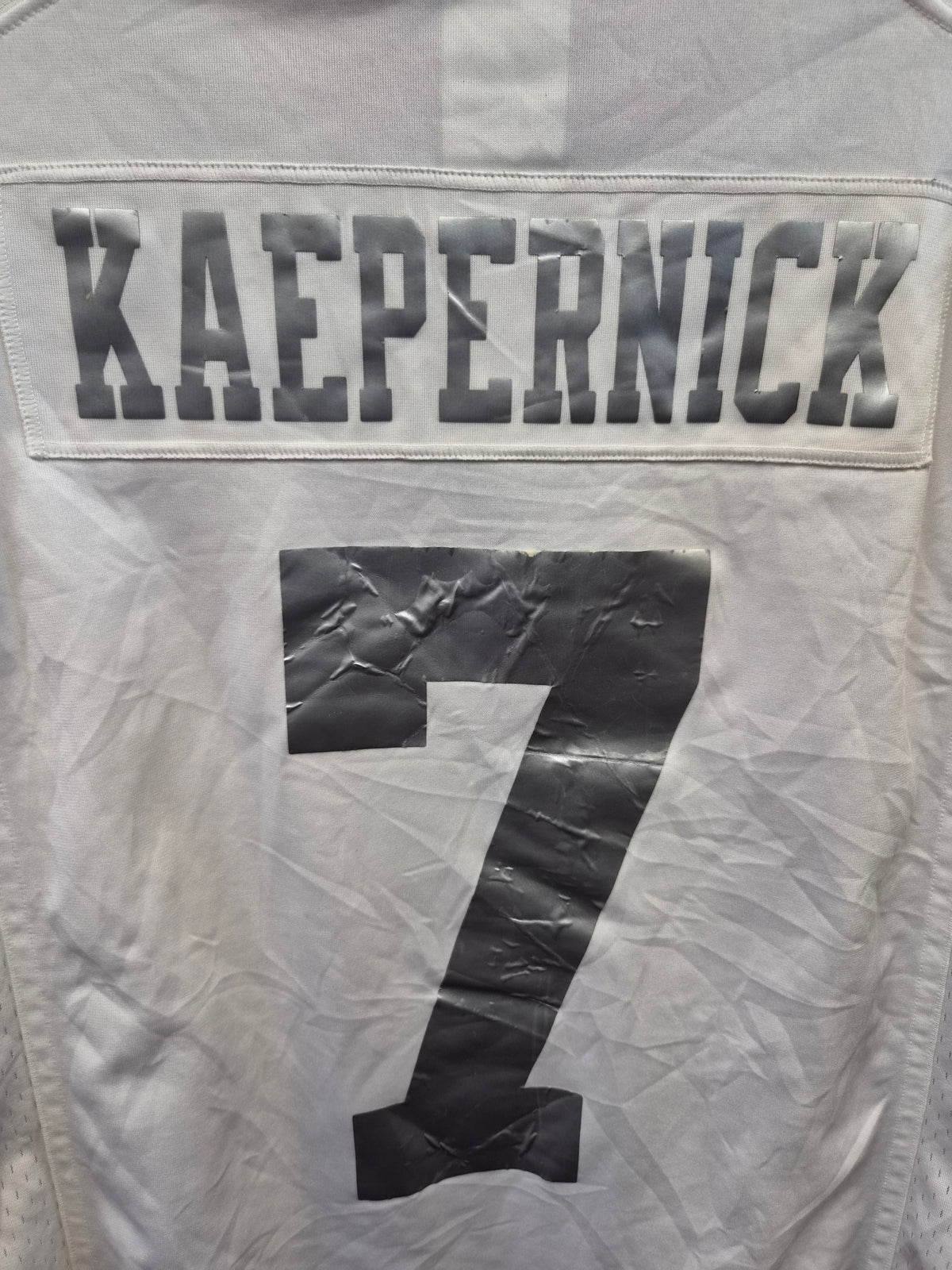 Nike San Francisco 49ers NFL Jersey, #7 Kaepernick, White, Size Large