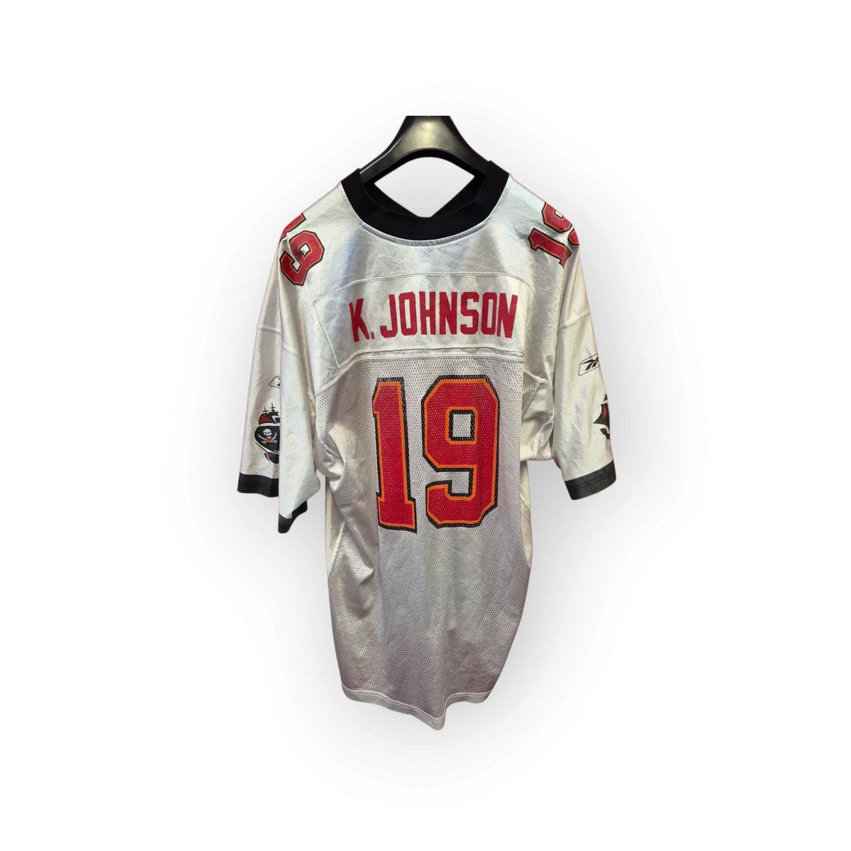 Reebok Tampa Bay Buccaneers NFL Jersey, #19 K. Johnson, White, Size XXL