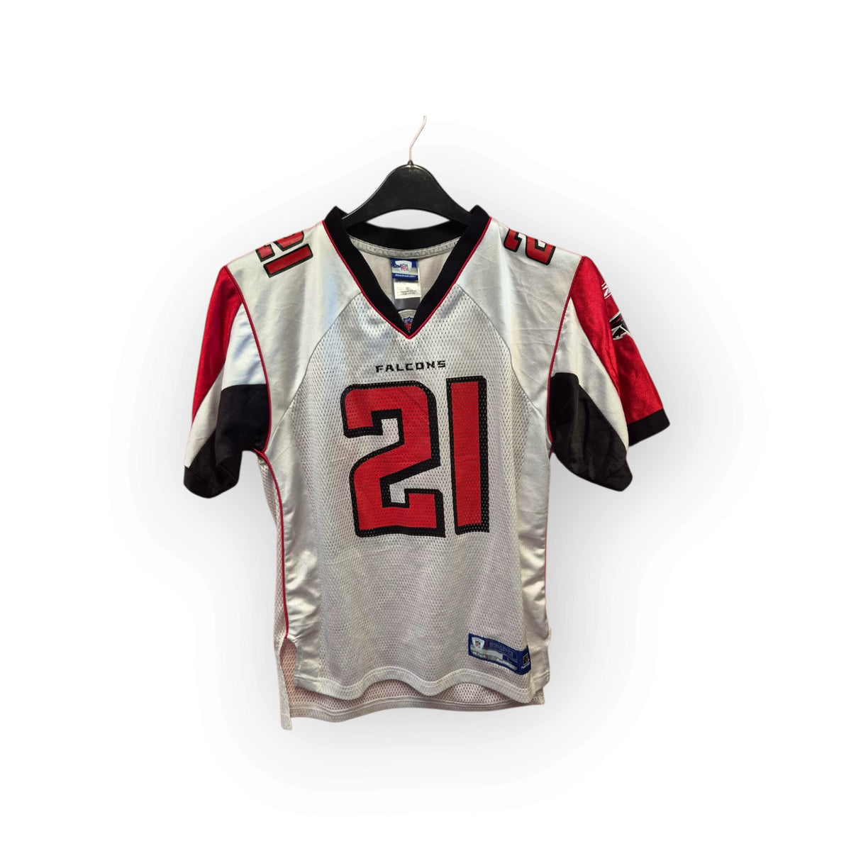 Youth Reebok Atlanta Falcons NFL Jersey, #21 Hall, White, Size YL