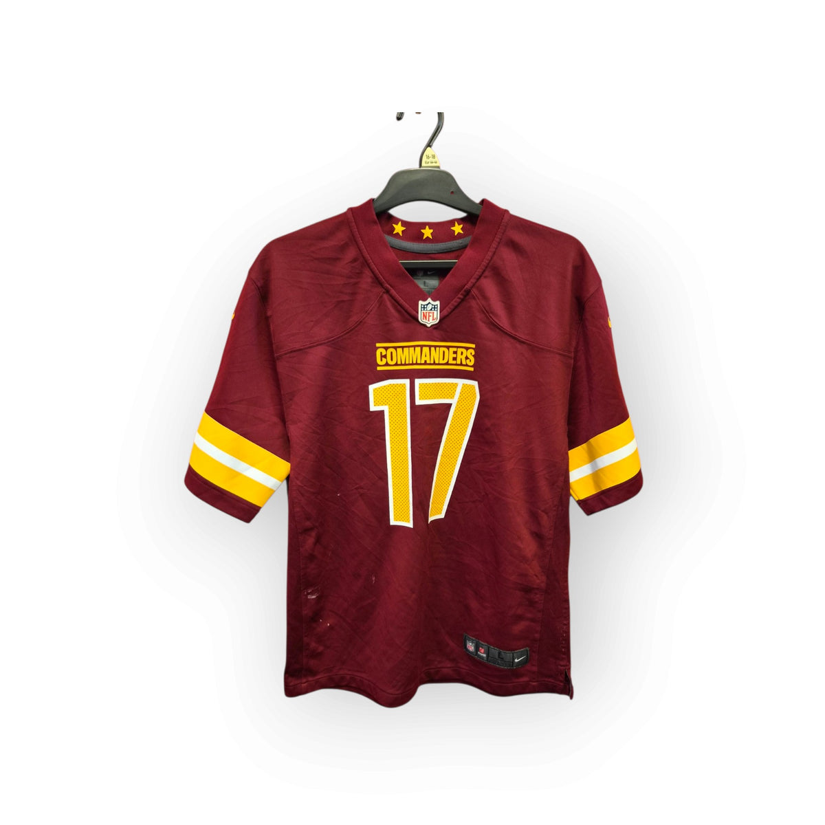 Youth Nike Washington Commanders NFL Jersey, #17 McLaurin, Maroon, Size YL