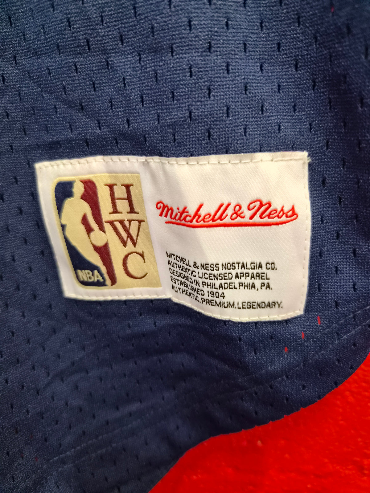 Mitchell & Ness Dallas Mavericks NBA Jersey Style T Shirt, Navy, Size 3XLT