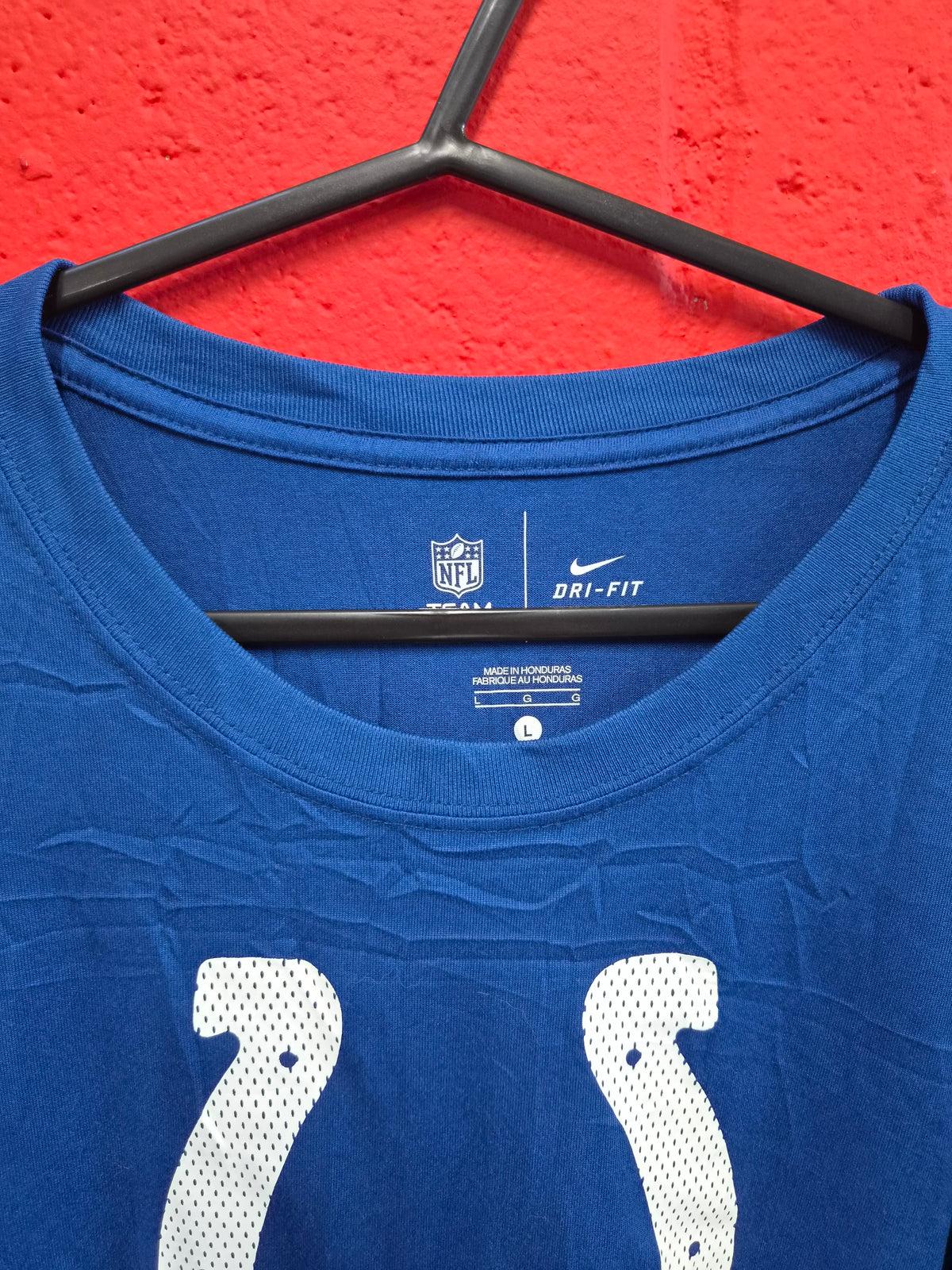 Nike Indianapolis Colts NFL Team Apparel Long Sleeve T Shirt, Blue, Size Large