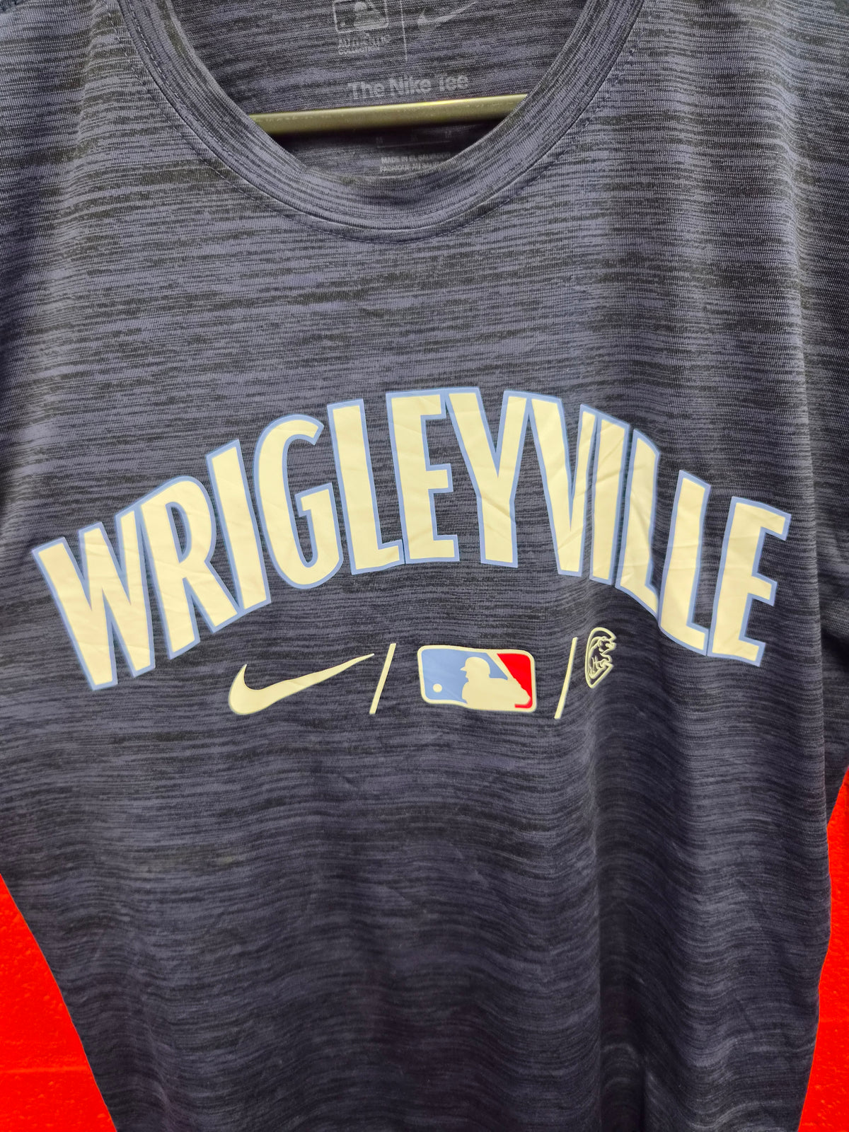 Nike Chicago Cubs MLB City Connect Short Sleeve T Shirt, Navy/Black, Size Medium