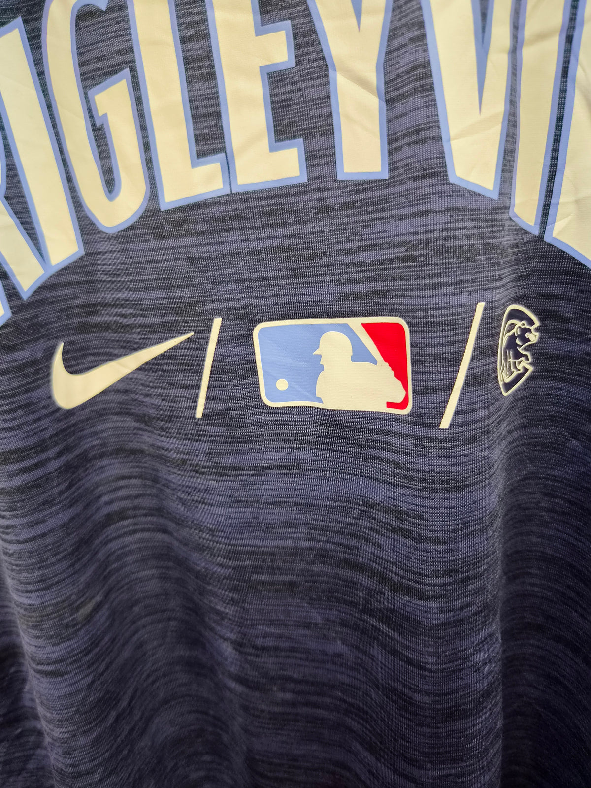 Nike Chicago Cubs MLB City Connect Short Sleeve T Shirt, Navy/Black, Size Medium