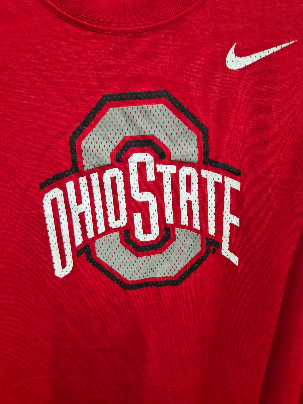 Youth Nike Ohio State Buckeyes NCAA Long Sleeve T Shirt, Red, Size YL