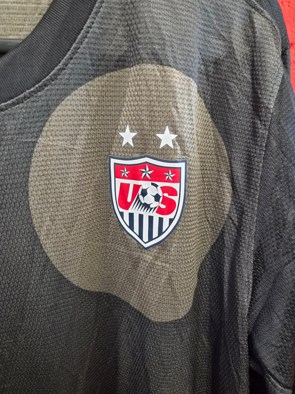 Nike Team USA Football 21012/13 Goalkeeper Jersey, 3/4 Sleeve, Black, Size Large