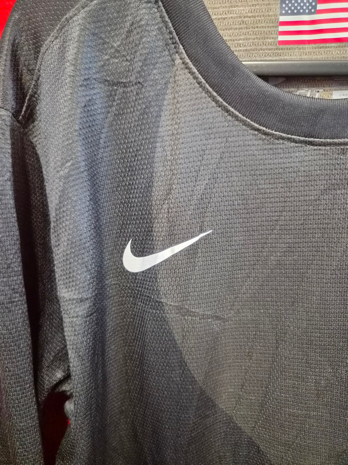 Nike Team USA Football 21012/13 Goalkeeper Jersey, 3/4 Sleeve, Black, Size Large