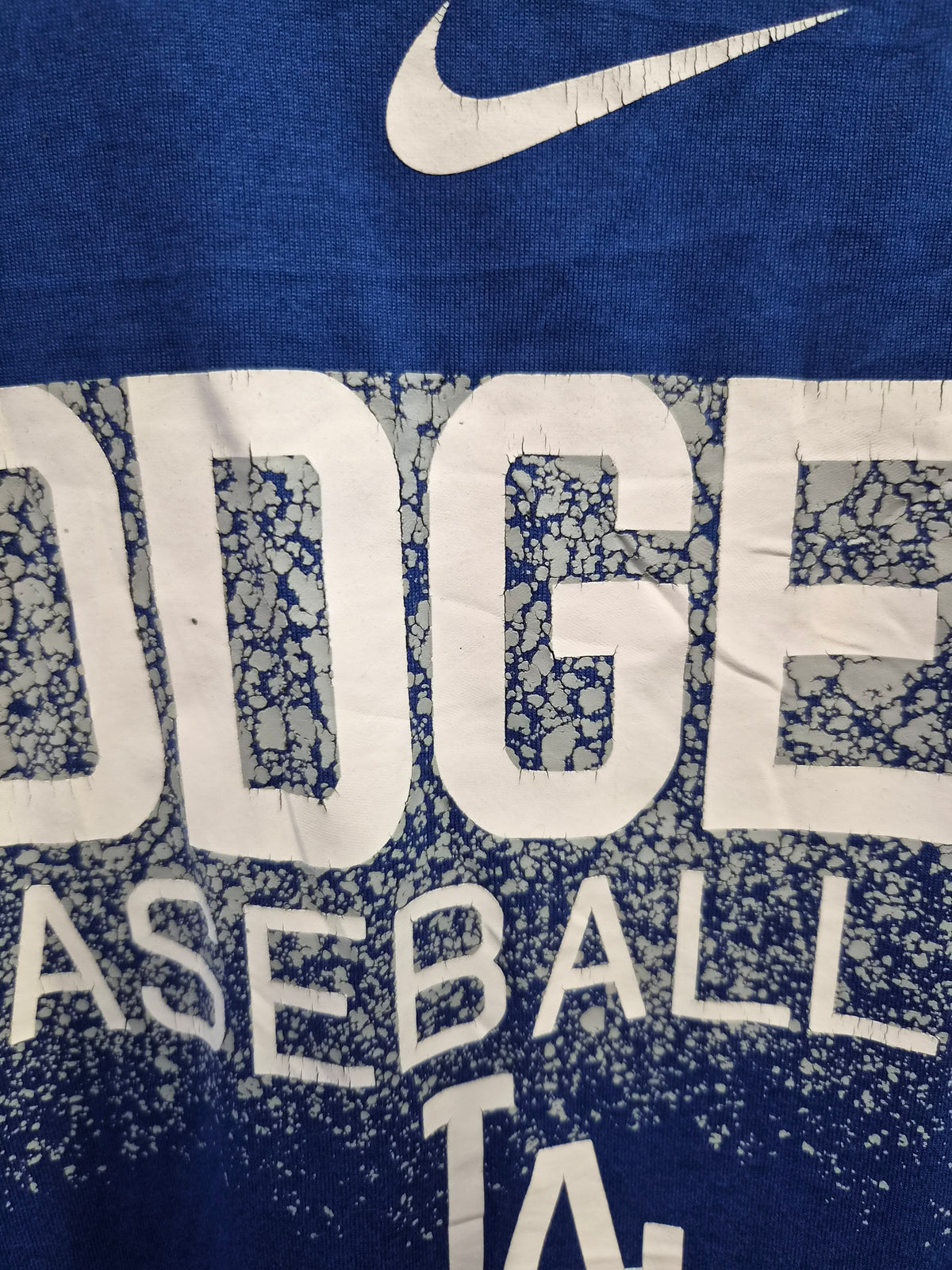 Nike Dri-Fit Los Angeles Dodgers MLB Short Sleeve T Shirt, Blue, Size Large