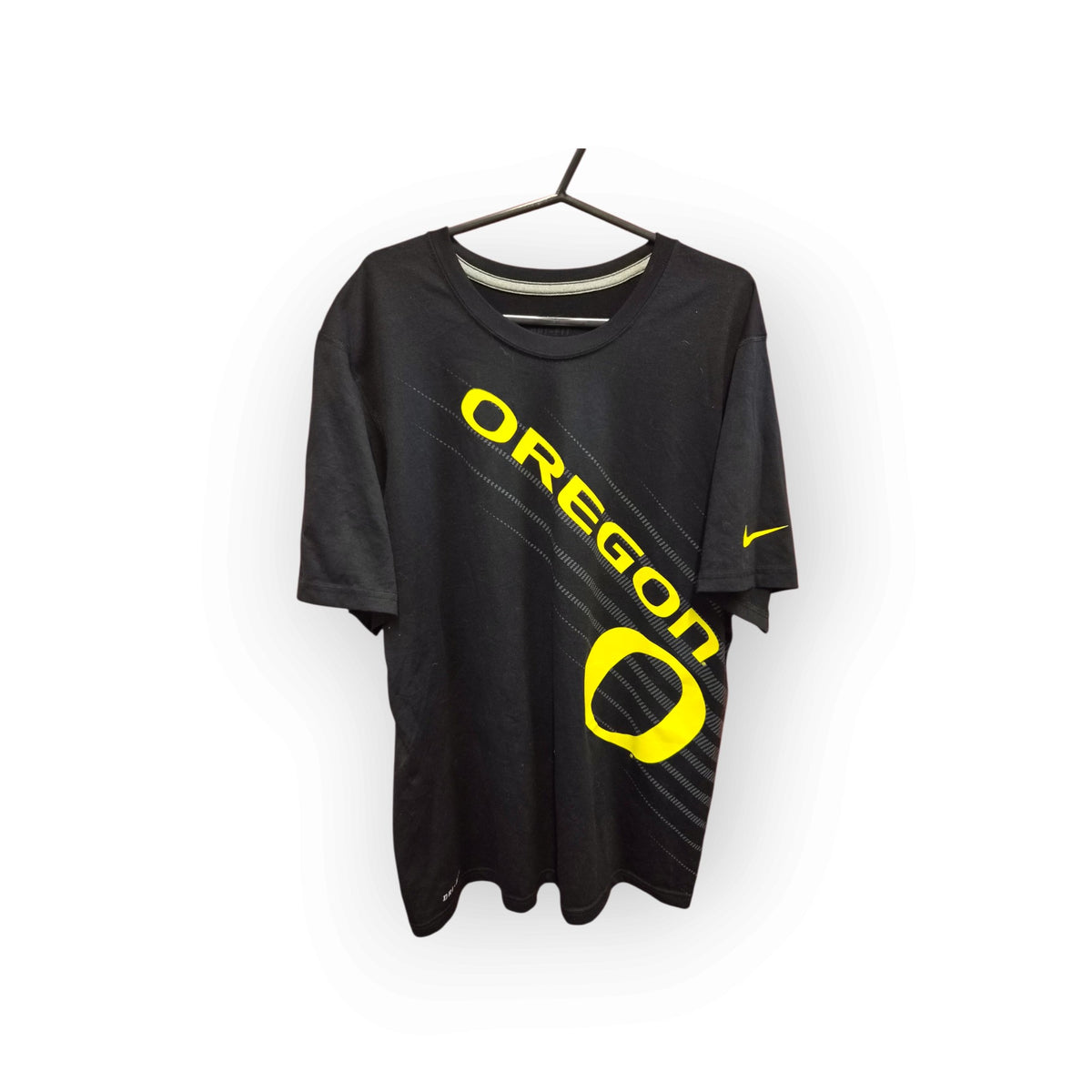 Nike Dri-Fit Oregon Ducks NCAA Short Sleeve T Shirt, Black, Size Medium