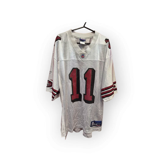 Reebok San Francisco 49ers NFL Jersey, #11 A. Smith, White, Size Medium