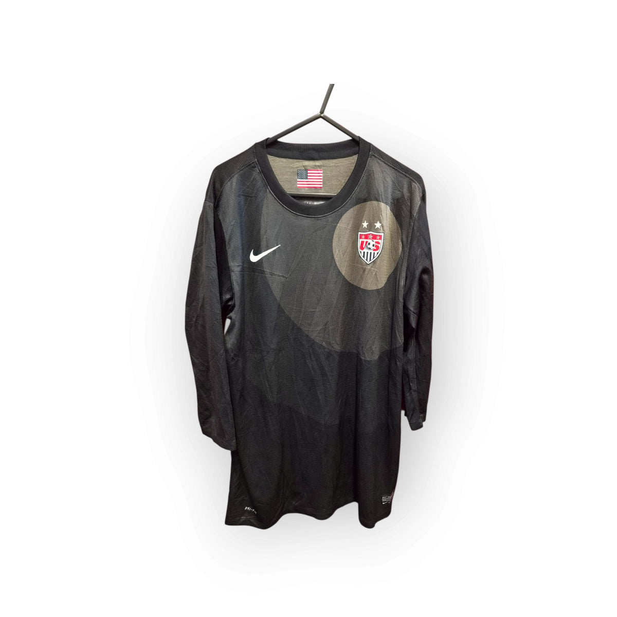 Nike Team USA Football 21012/13 Goalkeeper Jersey, 3/4 Sleeve, Black, Size Large