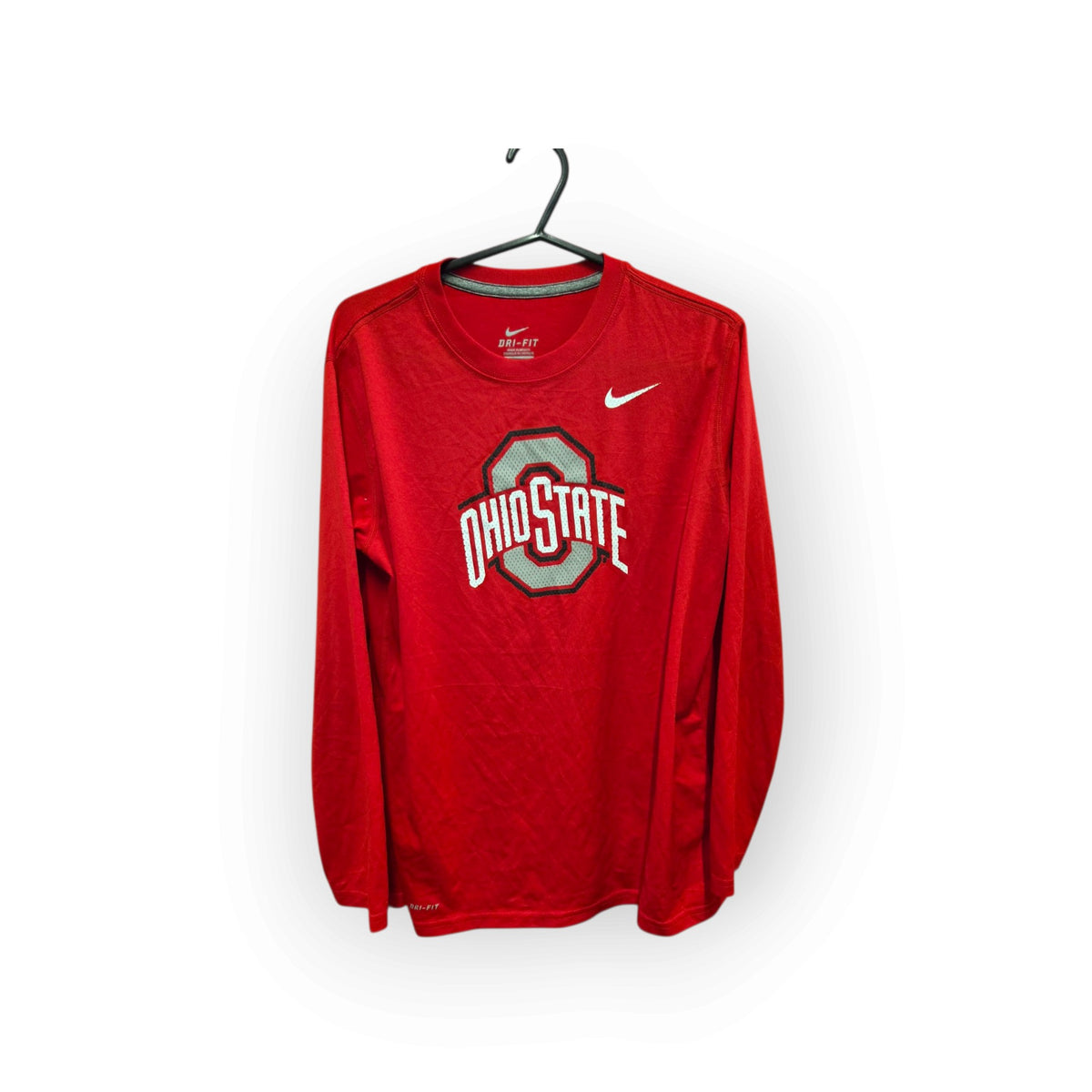 Youth Nike Ohio State Buckeyes NCAA Long Sleeve T Shirt, Red, Size YL
