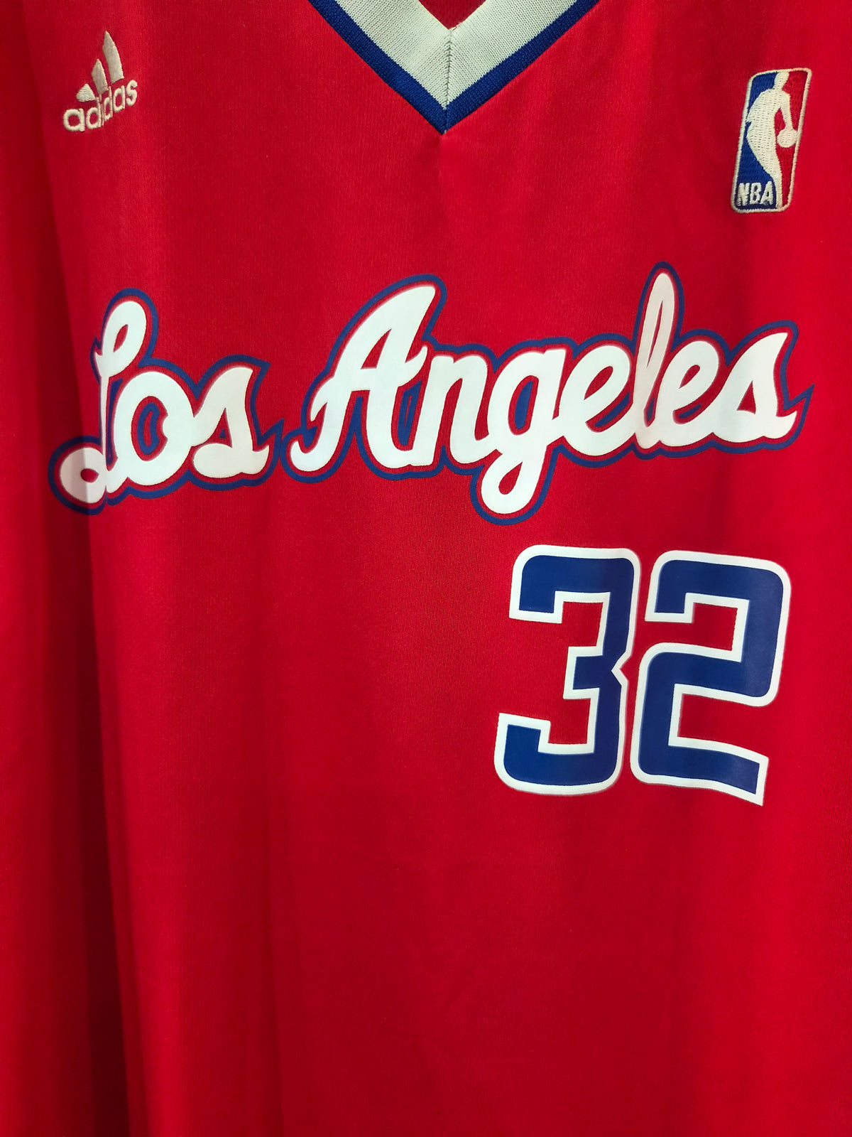 Adidas Los Angeles Clippers NBA Basketball Jersey, #32 Griffin, Red, Size Large