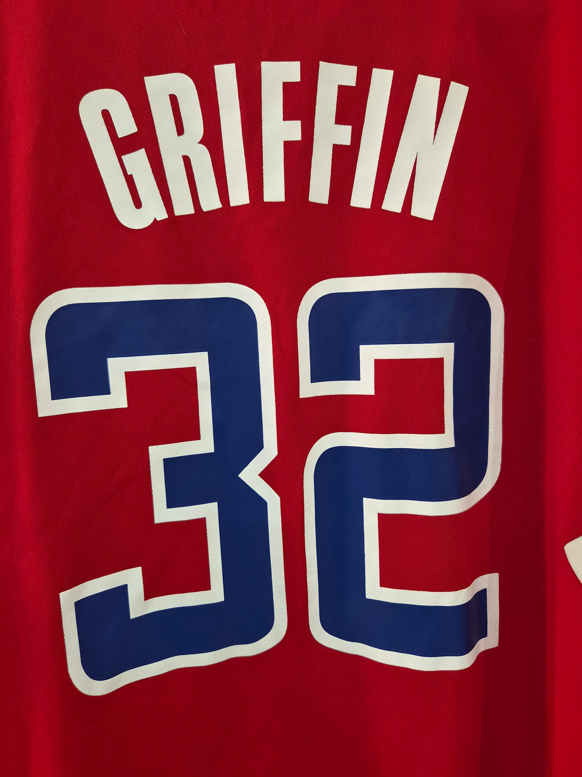 Adidas Los Angeles Clippers NBA Basketball Jersey, #32 Griffin, Red, Size Large