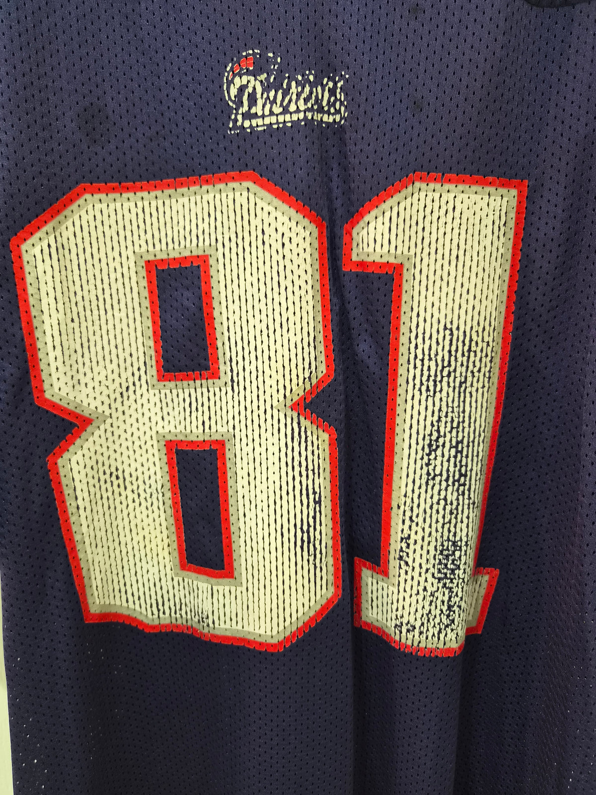 Reebok New England Patriots NFL Jersey, #81 Moss, Navy, Size XL