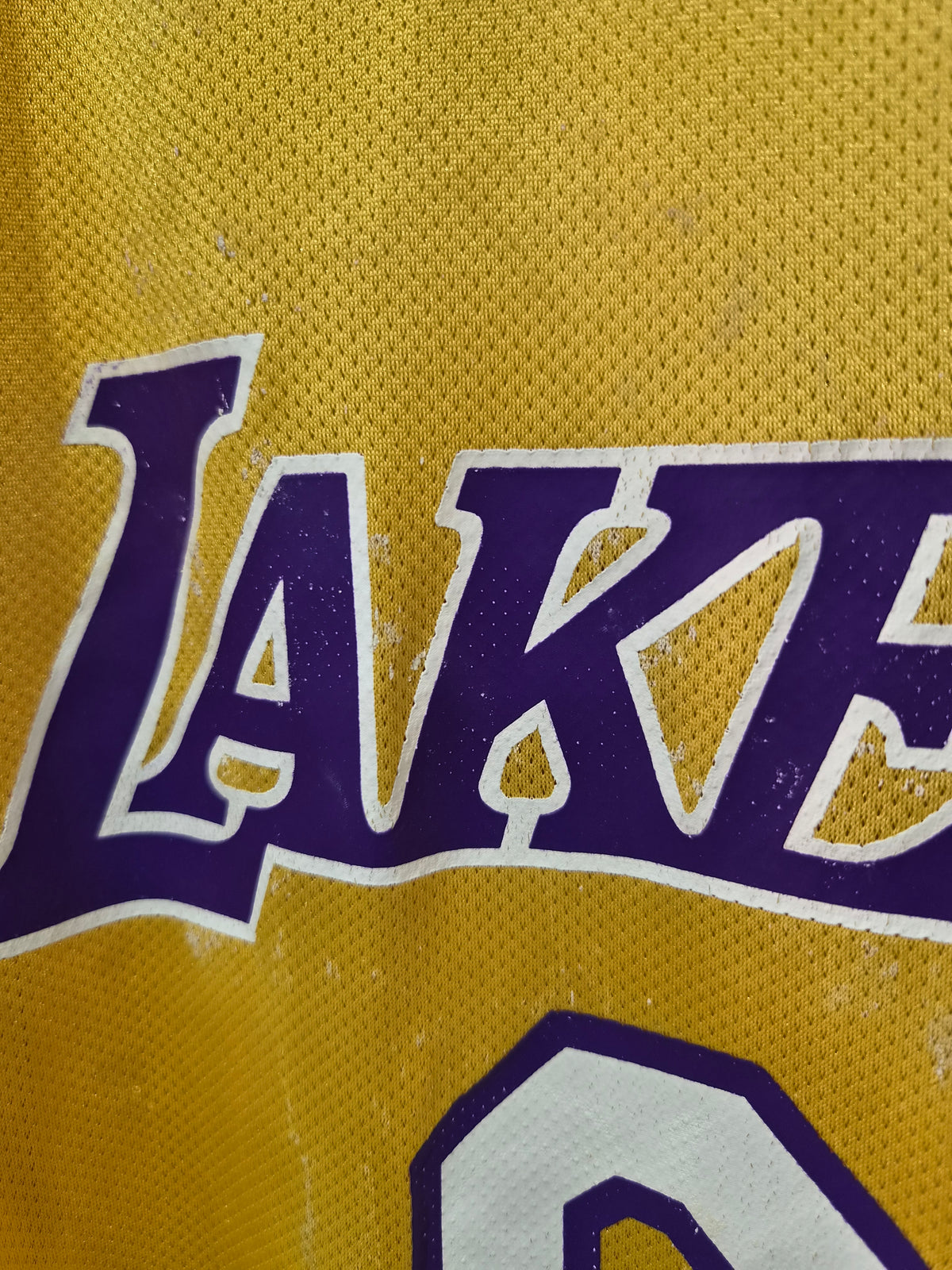 Reebok Los Angeles Lakers NBA Basketball Jersey, #8 Bryant, Yellow, Size Large