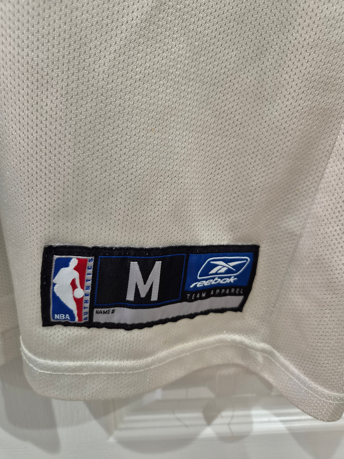 Reebok Dallas Mavericks NBA Basketball Jersey, #13 Nash, White, Size Medium