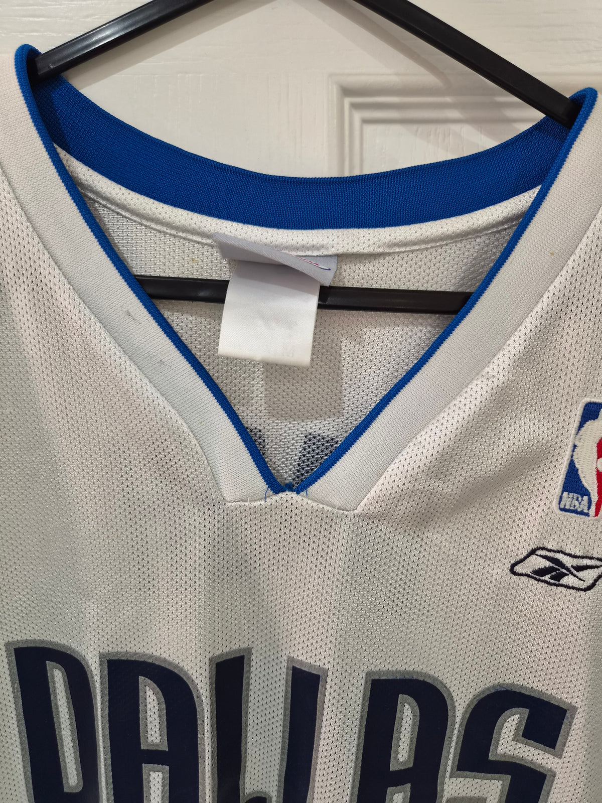 Reebok Dallas Mavericks NBA Basketball Jersey, #13 Nash, White, Size Medium