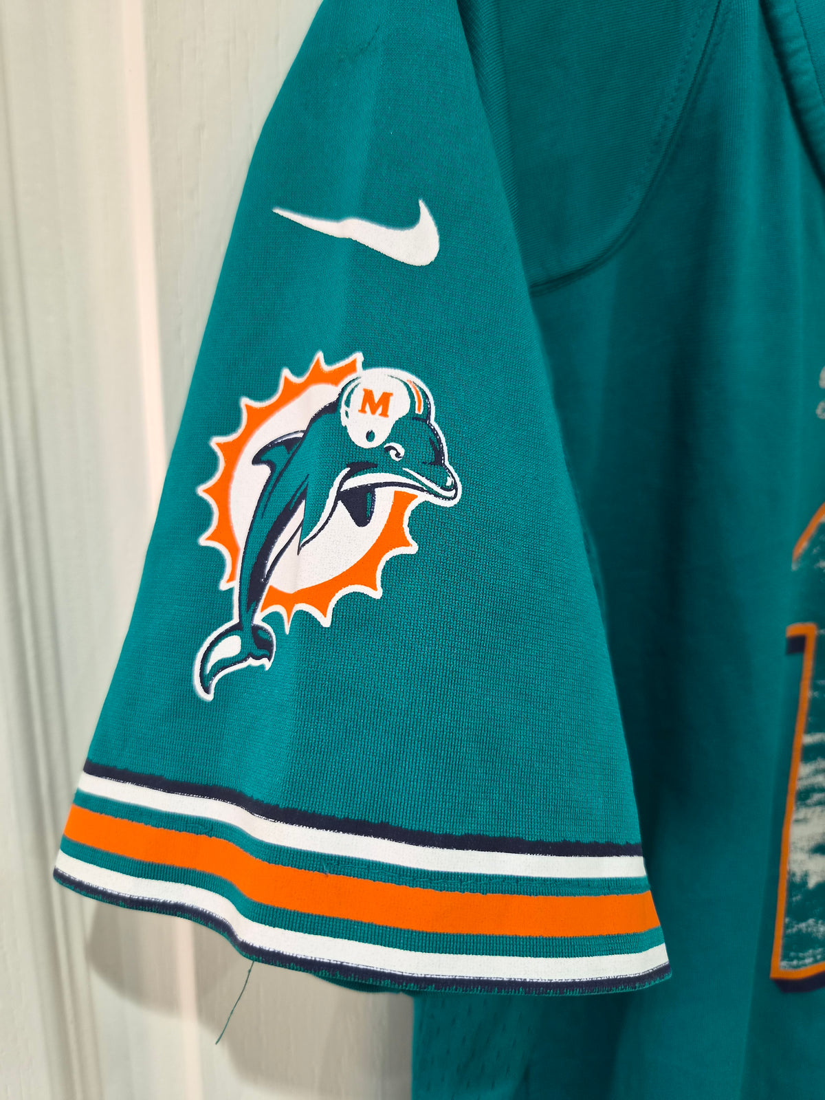 Youth Nike Miami Dolphins NFL Jersey, #1 Brayden (Custom), Size YL