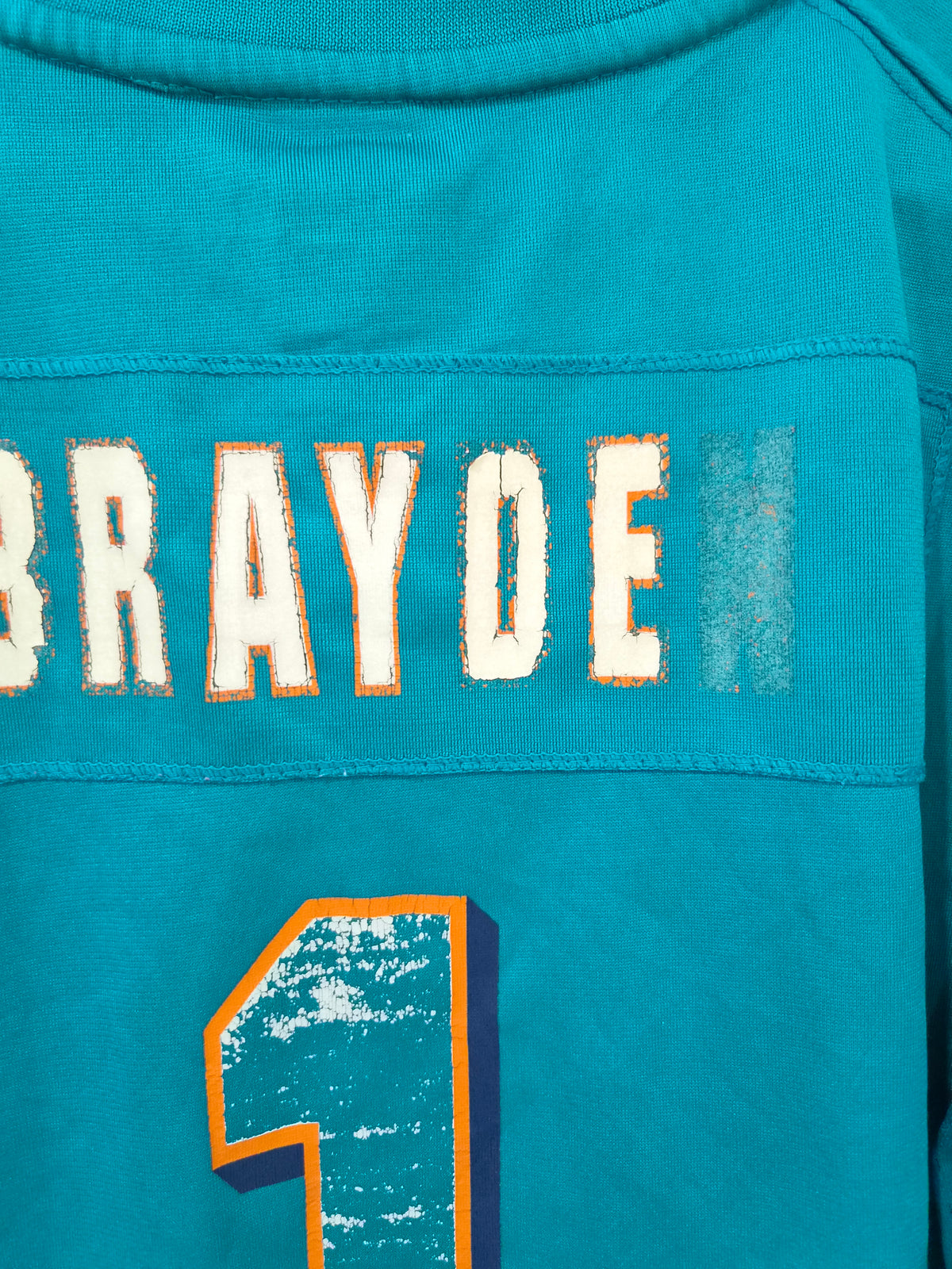 Youth Nike Miami Dolphins NFL Jersey, #1 Brayden (Custom), Size YL