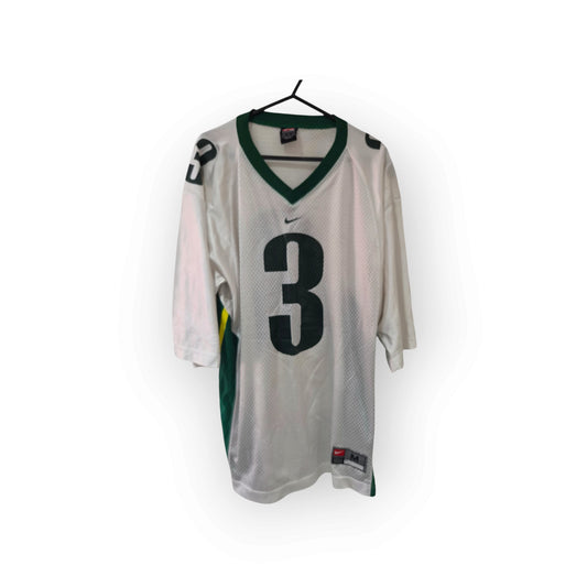 Nike Vintage Oregon Ducks NCAA Football Jersey, #3, White, Size Medium