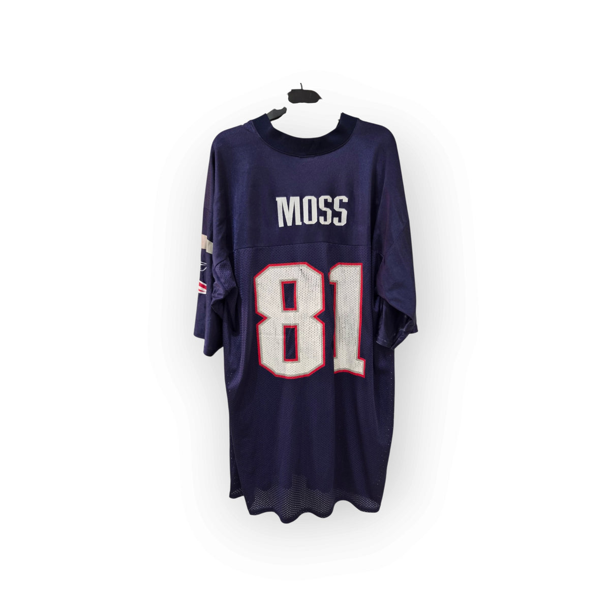 Reebok New England Patriots NFL Jersey, #81 Moss, Navy, Size XL