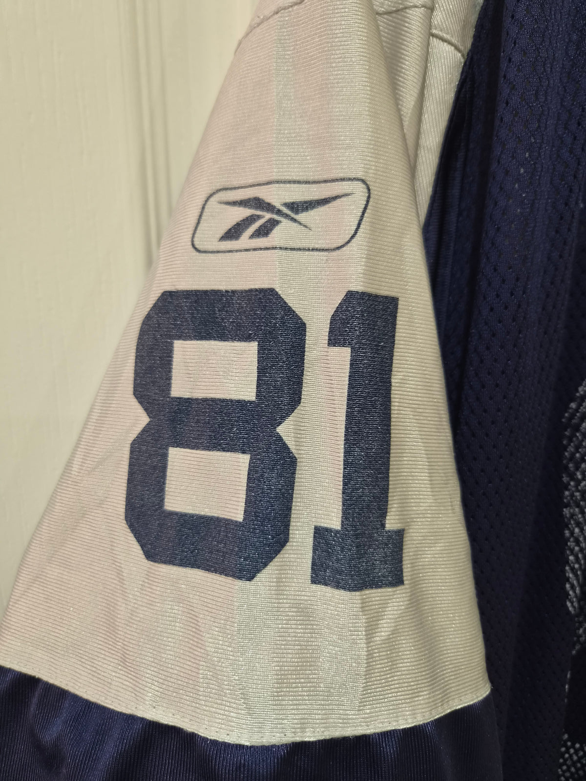 Reebok Dallas Cowboys NFL Jersey, #81 Owens, Navy, Size Large