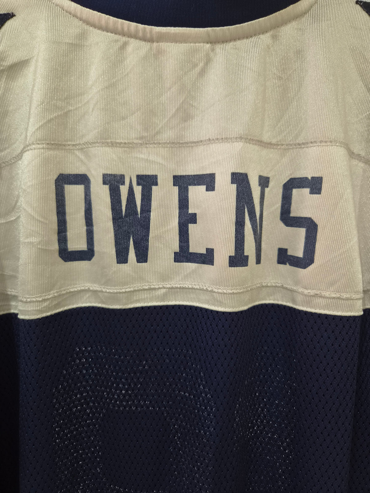 Reebok Dallas Cowboys NFL Jersey, #81 Owens, Navy, Size Large